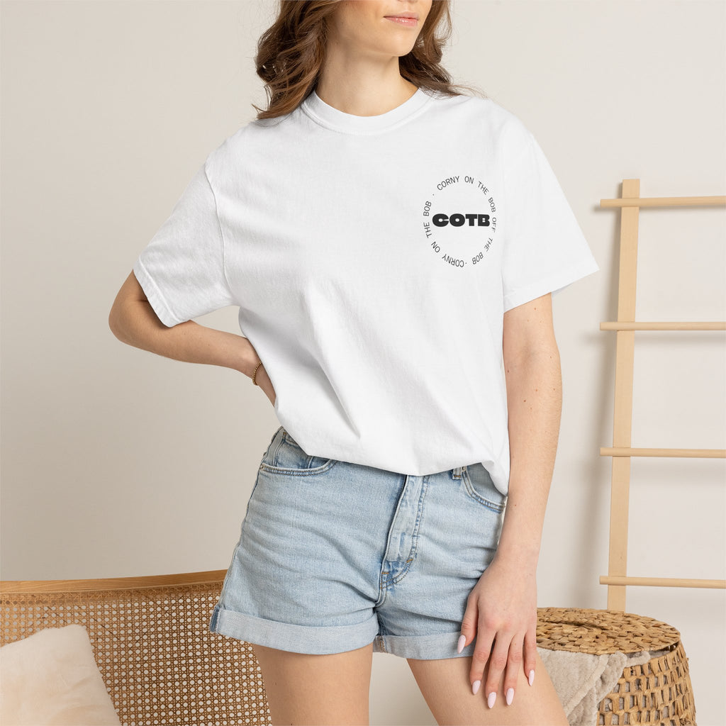 Corny on the bob unisex t-shirt