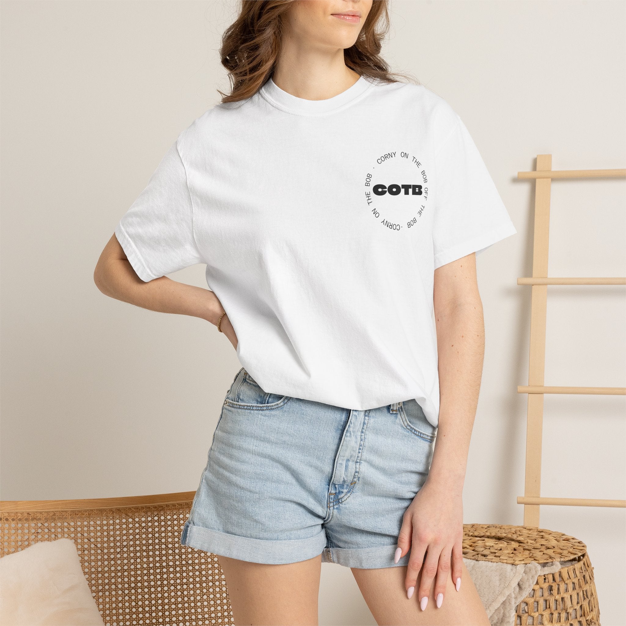 Corny on the bob unisex t-shirt